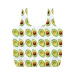 Pattern Avocado Green Fruit Full Print Recycle Bag (M) Back