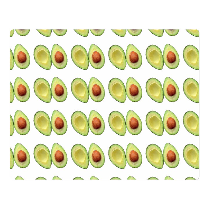 Pattern Avocado Green Fruit Double Sided Flano Blanket (Large) 