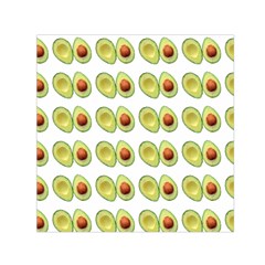 Pattern Avocado Green Fruit Small Satin Scarf (square)