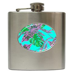 Painting Oil Leaves Nature Reason Hip Flask (6 Oz)