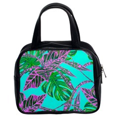 Painting Oil Leaves Nature Reason Classic Handbag (two Sides)