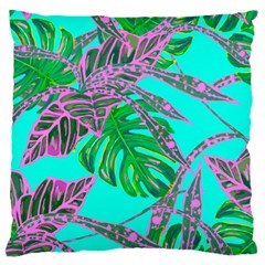 Painting Oil Leaves Nature Reason Large Cushion Case (two Sides)