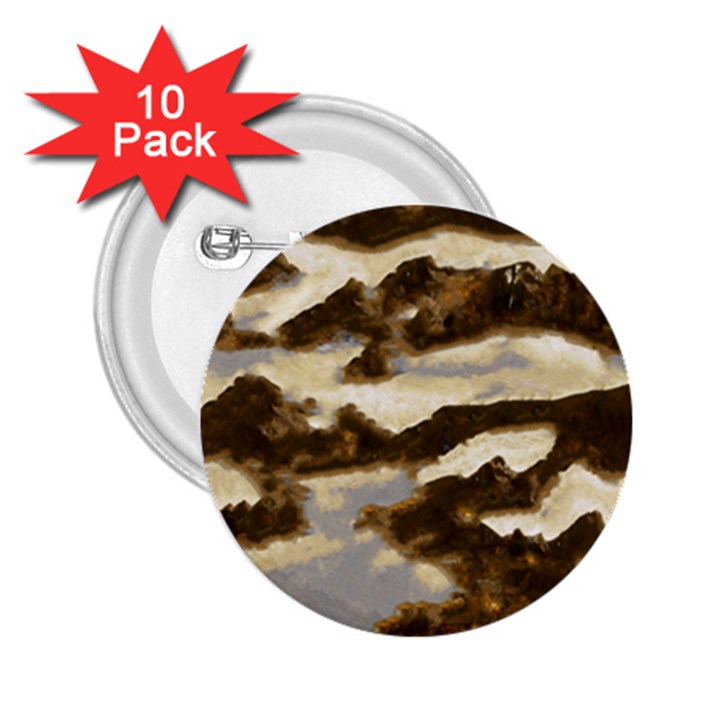 Mountains Ocean Clouds 2.25  Buttons (10 pack) 