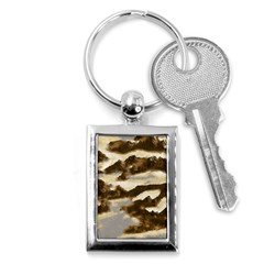 Mountains Ocean Clouds Key Chain (rectangle) by HermanTelo