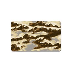 Mountains Ocean Clouds Magnet (name Card) by HermanTelo