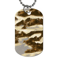 Mountains Ocean Clouds Dog Tag (one Side) by HermanTelo