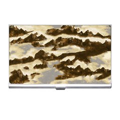 Mountains Ocean Clouds Business Card Holder by HermanTelo