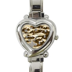 Mountains Ocean Clouds Heart Italian Charm Watch