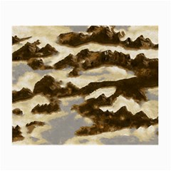 Mountains Ocean Clouds Small Glasses Cloth by HermanTelo