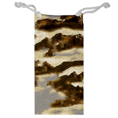 Mountains Ocean Clouds Jewelry Bag by HermanTelo