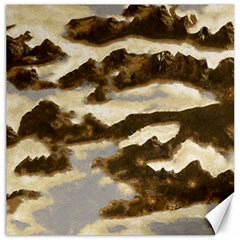 Mountains Ocean Clouds Canvas 16  X 16  by HermanTelo