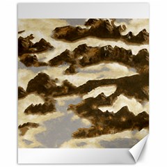 Mountains Ocean Clouds Canvas 16  X 20 