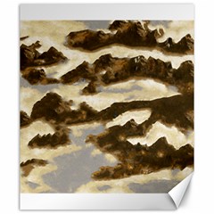 Mountains Ocean Clouds Canvas 20  X 24  by HermanTelo