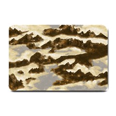 Mountains Ocean Clouds Small Doormat  by HermanTelo