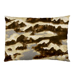 Mountains Ocean Clouds Pillow Case by HermanTelo