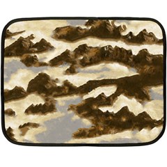 Mountains Ocean Clouds Fleece Blanket (mini)