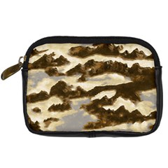 Mountains Ocean Clouds Digital Camera Leather Case by HermanTelo