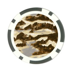 Mountains Ocean Clouds Poker Chip Card Guard (10 Pack) by HermanTelo