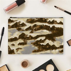 Mountains Ocean Clouds Cosmetic Bag (large) by HermanTelo