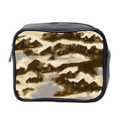 Mountains Ocean Clouds Mini Toiletries Bag (two Sides)