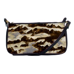 Mountains Ocean Clouds Shoulder Clutch Bag