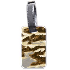 Mountains Ocean Clouds Luggage Tag (two Sides) by HermanTelo