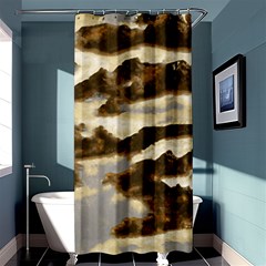 Mountains Ocean Clouds Shower Curtain 36  X 72  (stall)  by HermanTelo