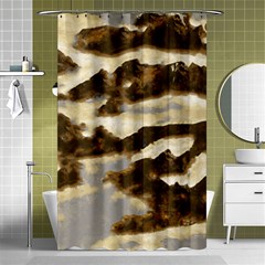 Mountains Ocean Clouds Shower Curtain 48  X 72  (small)  by HermanTelo