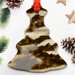 Mountains Ocean Clouds Christmas Tree Ornament (two Sides)