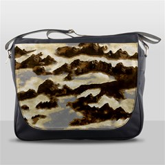 Mountains Ocean Clouds Messenger Bag