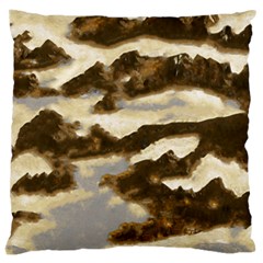 Mountains Ocean Clouds Large Cushion Case (two Sides)