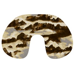 Mountains Ocean Clouds Travel Neck Pillow by HermanTelo