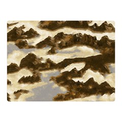 Mountains Ocean Clouds Double Sided Flano Blanket (mini) 