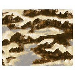 Mountains Ocean Clouds Double Sided Flano Blanket (medium) 