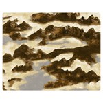 Mountains Ocean Clouds Double Sided Flano Blanket (Medium)  60 x50  Blanket Front