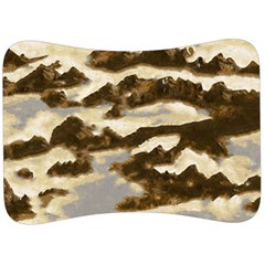 Mountains Ocean Clouds Velour Seat Head Rest Cushion