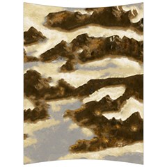 Mountains Ocean Clouds Back Support Cushion by HermanTelo