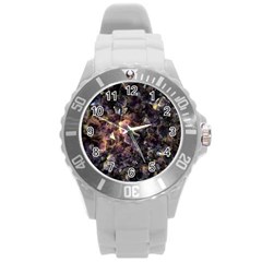 Amethyst Round Plastic Sport Watch (l) by WensdaiAmbrose