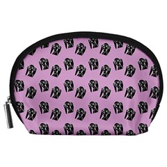 Girl Face Lilac Accessory Pouch (large) by snowwhitegirl