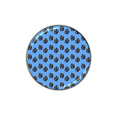 Girl Face Blue Hat Clip Ball Marker (4 Pack) by snowwhitegirl