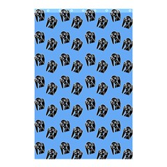 Girl Face Blue Shower Curtain 48  X 72  (small)  by snowwhitegirl