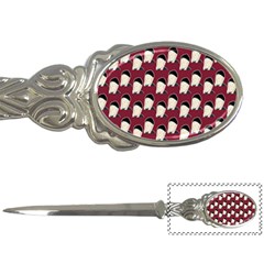 Beanie Boy Pattern Red Letter Opener by snowwhitegirl