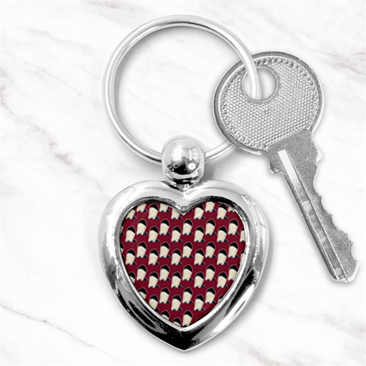 Beanie Boy Pattern Red Key Chain (Heart)