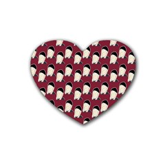 Beanie Boy Pattern Red Heart Coaster (4 Pack)  by snowwhitegirl