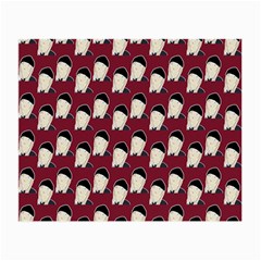 Beanie Boy Pattern Red Small Glasses Cloth (2 Sides) by snowwhitegirl