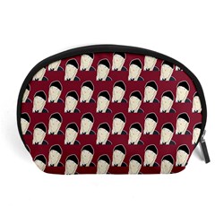 Beanie Boy Pattern Red Accessory Pouch (large) by snowwhitegirl