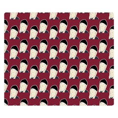 Beanie Boy Pattern Red Double Sided Flano Blanket (small)  by snowwhitegirl