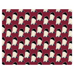 Beanie Boy Pattern Red Double Sided Flano Blanket (medium)  by snowwhitegirl