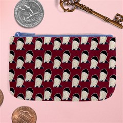 Beanie Boy Pattern Red Large Coin Purse by snowwhitegirl