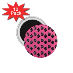 Girl Face Pink 1 75  Magnets (10 Pack)  by snowwhitegirl